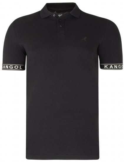 Kangol Steep Polo Black - Pikétröjor - Stora pikétröjor - 2XL-8XL