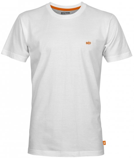 Motley Denim Stockholm T-shirt White - T-shirts - Stora T-shirts - 2XL-14XL