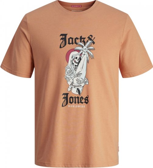 Jack & Jones JORCOCONUT T-shirt Canyon Sunset - T-shirts - Stora T-shirts - 2XL-14XL