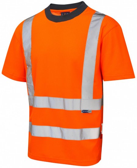 Leo Newport Comfort T-shirt Hi-Vis Orange - Arbetskläder - Arbetskläder i stora storlekar