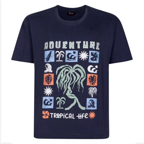 Espionage T448 T-shirts med Tryck 4-Pack Blandade - T-shirts - Stora T-shirts - 2XL-14XL