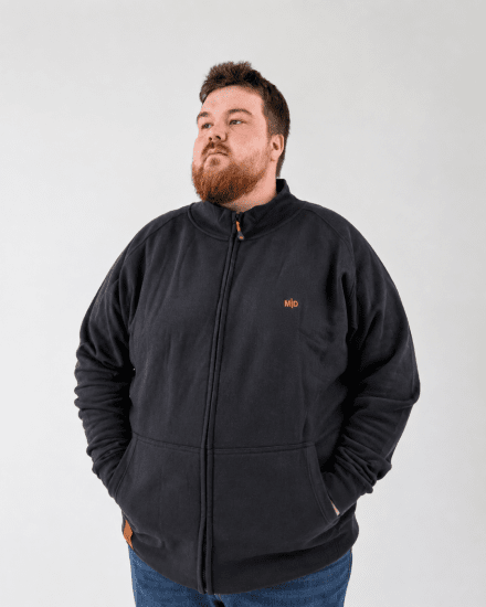 Motley Denim London Sweatshirt Black - Tröjor & hoodies - Stora hoodies & tröjor - 2XL-14XL