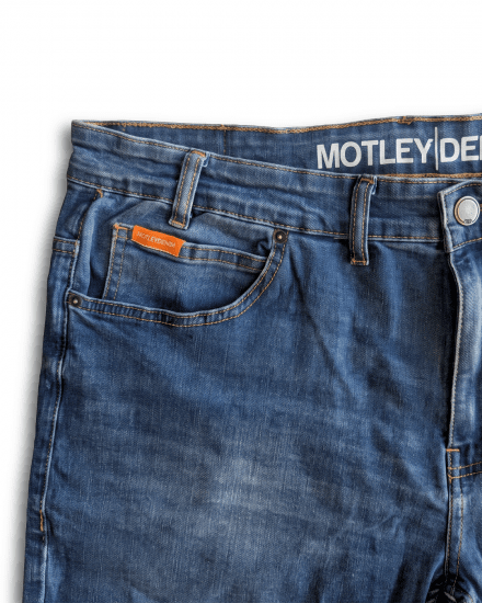 Motley Denim Soho 5-Pocket Jeans Blue Wash - Jeans & byxor - Stora Jeans och Stora Byxor