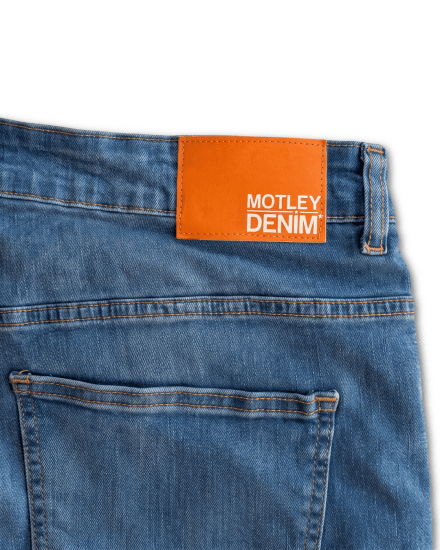 Motley Denim Soho 5-Pocket Jeans Blue Wash - Jeans & byxor - Stora Jeans och Stora Byxor
