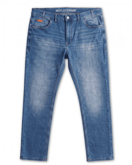 Motley Denim Soho 5-Pocket Jeans Blue Wash - Jeans & byxor - Stora Jeans och Stora Byxor
