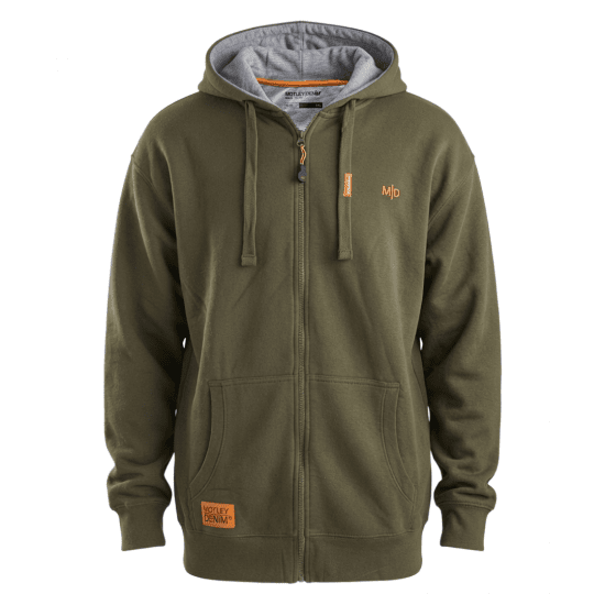 Motley Denim Copenhagen Hoodie Dark Khaki - Tröjor & hoodies - Stora hoodies & tröjor - 2XL-14XL