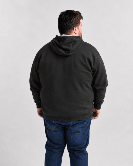 Motley Denim Copenhagen Hoodie Charcoal - Tröjor & hoodies - Stora hoodies & tröjor - 2XL-14XL