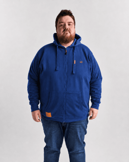 Motley Denim Copenhagen Hoodie Royal Blue - Tröjor & hoodies - Stora hoodies & tröjor - 2XL-14XL