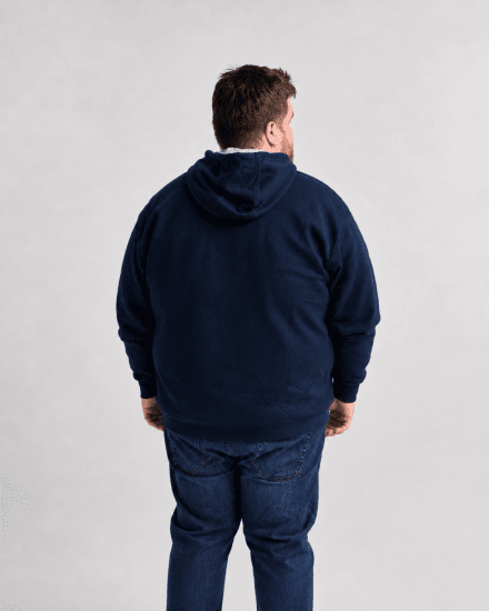 Motley Denim Copenhagen Hoodie Navy - Tröjor & hoodies - Stora hoodies & tröjor - 2XL-14XL