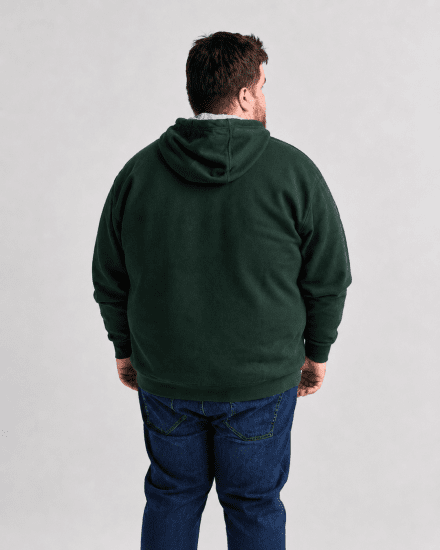 Motley Denim Copenhagen Hoodie Racing Green - Tröjor & hoodies - Stora hoodies & tröjor - 2XL-14XL