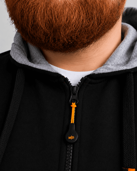 Motley Denim Copenhagen Hoodie Black - Tröjor & hoodies - Stora hoodies & tröjor - 2XL-14XL