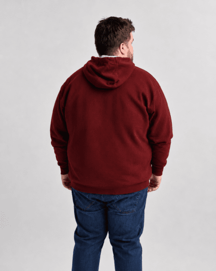 Motley Denim Copenhagen Hoodie Red - Tröjor & hoodies - Stora hoodies & tröjor - 2XL-14XL