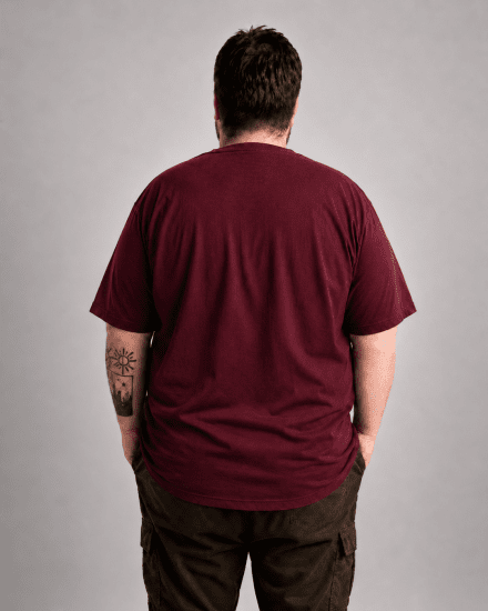Motley Denim Milan T-shirt Röd - T-shirts - Stora T-shirts - 2XL-14XL