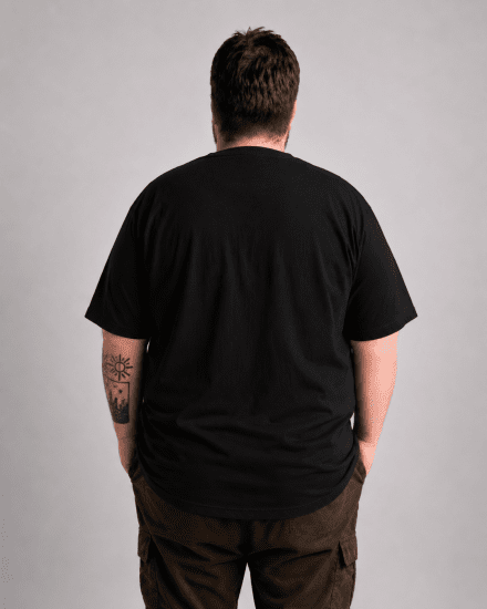Motley Denim Milan T-shirt Svart - T-shirts - Stora T-shirts - 2XL-14XL