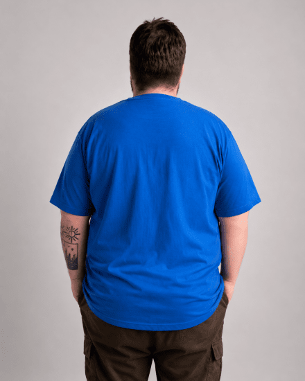 Motley Denim Milan T-shirt Royalblå - T-shirts - Stora T-shirts - 2XL-14XL