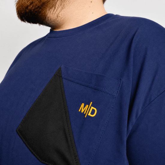 Motley Denim Milan T-shirt Mörk indigo - T-shirts - Stora T-shirts - 2XL-14XL