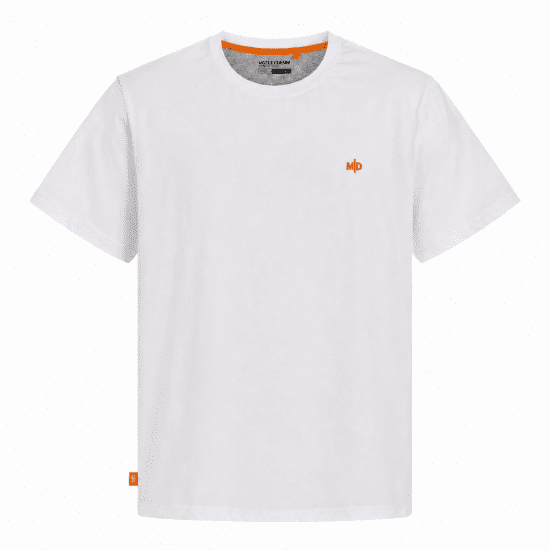 Motley Denim Stockholm T-shirt White - T-shirts - Stora T-shirts - 2XL-14XL