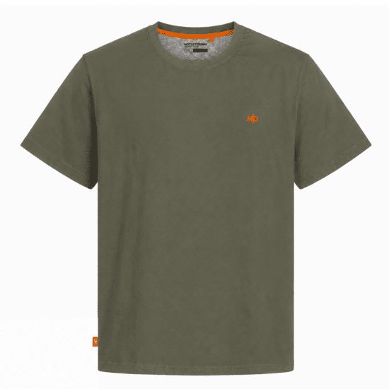 Motley Denim Stockholm T-shirt Dark Khaki - T-shirts - Stora T-shirts - 2XL-14XL
