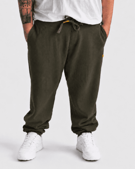 Motley Denim Berlin Sweatpants Dark Khaki - Mjukisbyxor och -shorts - Mjukisbyxor & Mjukisshorts 2XL-12XL