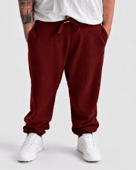 Motley Denim Berlin Sweatpants Red - Mjukisbyxor och -shorts - Mjukisbyxor & Mjukisshorts 2XL-12XL