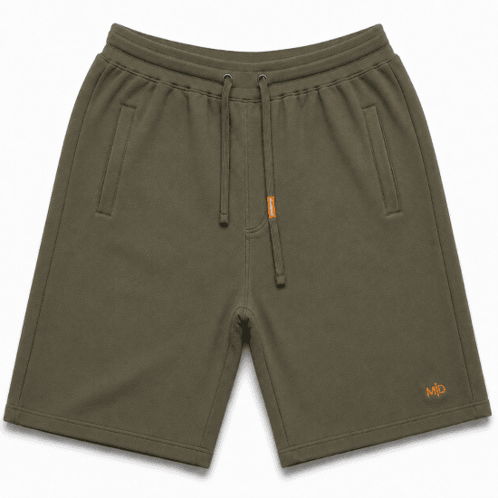 Motley Denim Paris Sweatshorts Dark Khaki - Mjukisbyxor och -shorts - Mjukisbyxor & Mjukisshorts 2XL-12XL