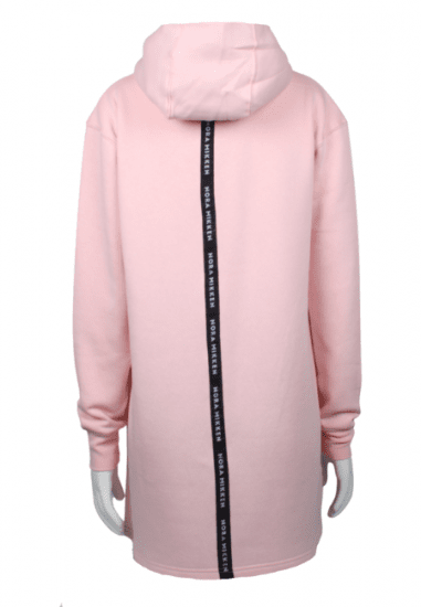 Nora Mikken KADRI WHITE Long Hoodie Pink - DAMKLÄDER XS-XXL - 