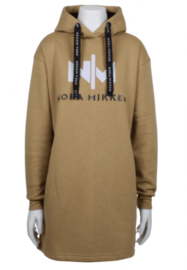 Nora Mikken KADRI WHITE Long Hoodie Camel - Tröjor & hoodies - 