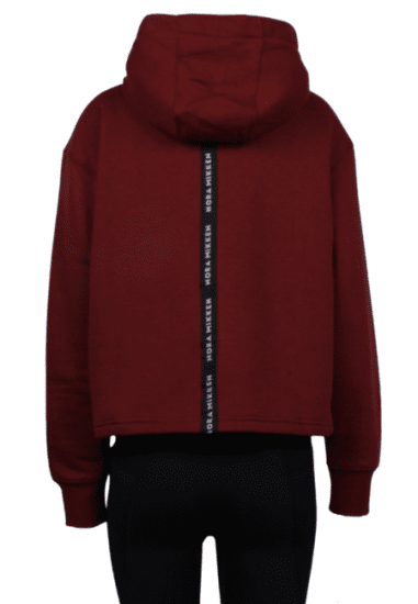 Nora Mikken GERTRUD Cropped Hoodie Burgundy - Tröjor & hoodies - 