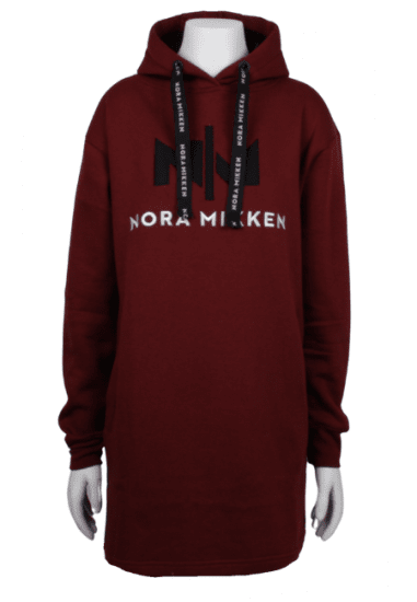 Nora Mikken KADRI Long Hoodie Burgundy - Tröjor & hoodies - 