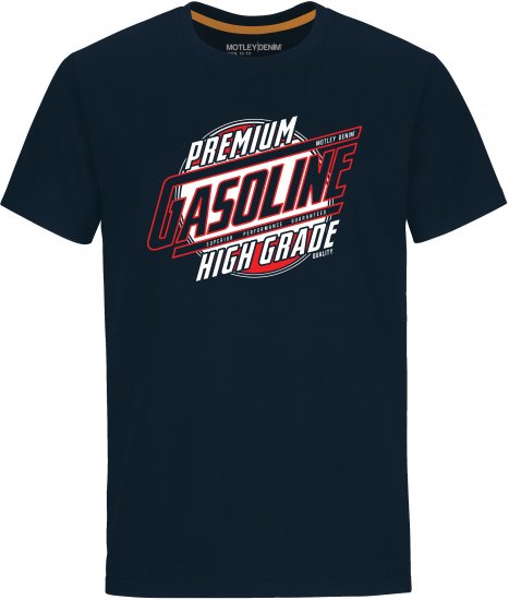 Motley Denim Watford T-Shirt Navy - T-shirts - Stora T-shirts - 2XL-14XL