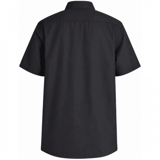 Motley Denim Zagreb Kortärmad Skjorta Mörkgrå - Skjortor - Stora skjortor - 2XL-8XL