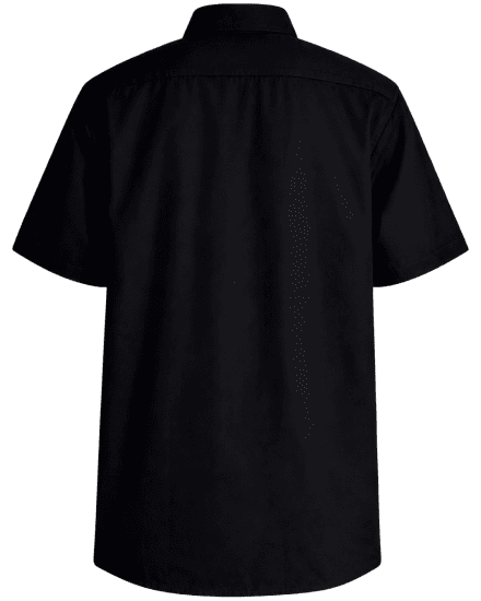 Motley Denim Zagreb Kortärmad Skjorta Svart - Skjortor - Stora skjortor - 2XL-8XL