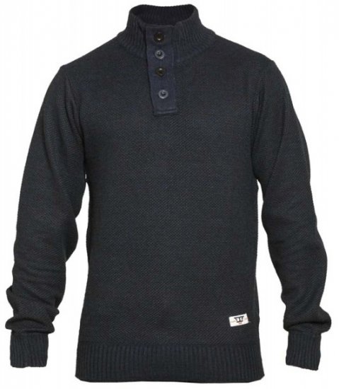 D555 Zane Sweater Navy - Tröjor & Hoodies - Stora hoodies - 2XL-8XL