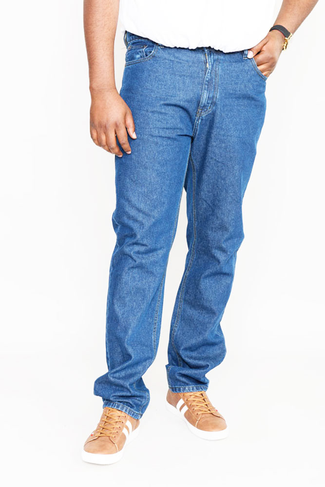 Jeans Comfort-Rockford King Size Da Uomo, Vestibilità Comoda, 5 Tasche, Nero (taglia 38 Regular)