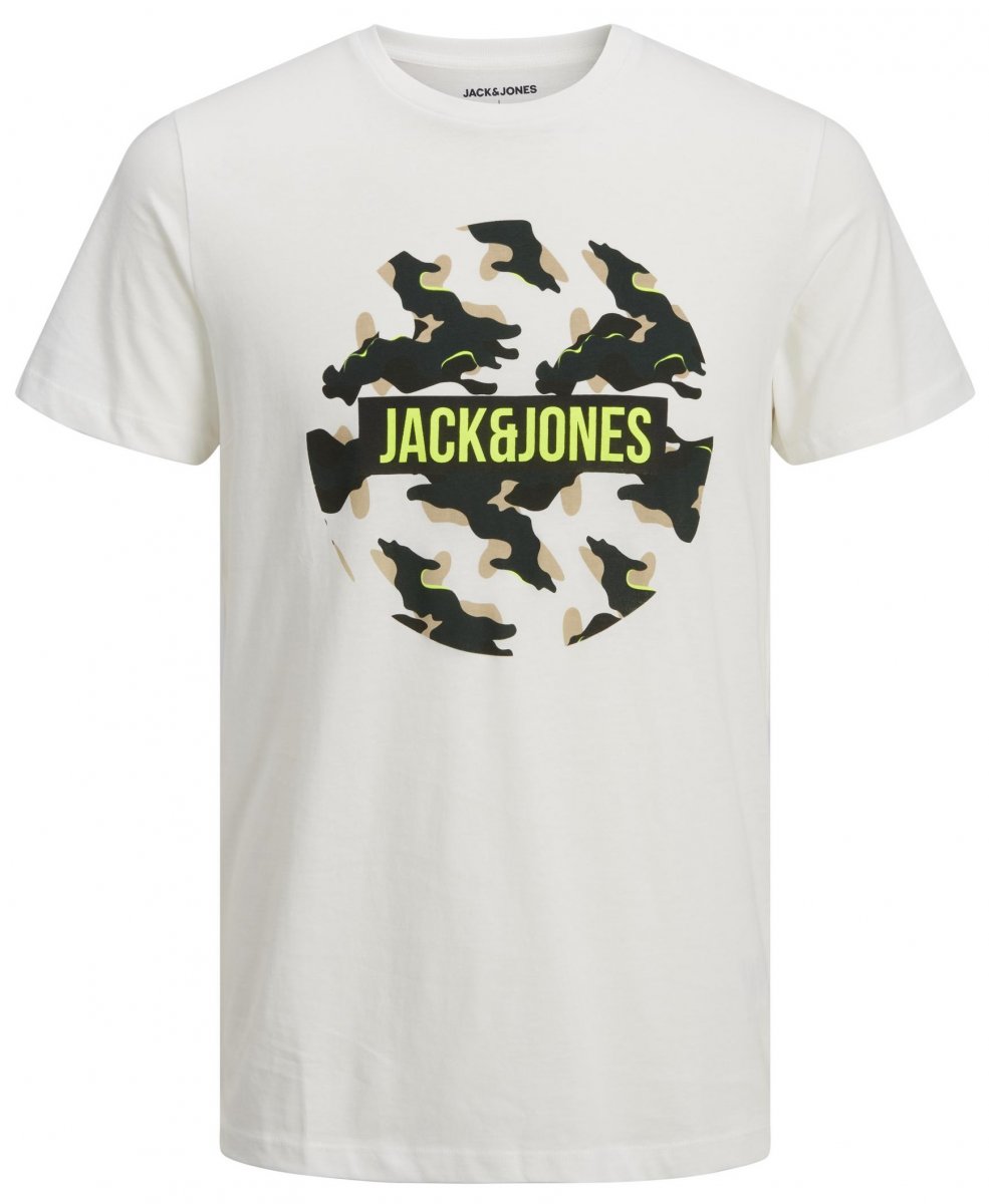 8XL - T-shirt i stora storlekar - Jack & Jones JJRAMP T-Shirt White