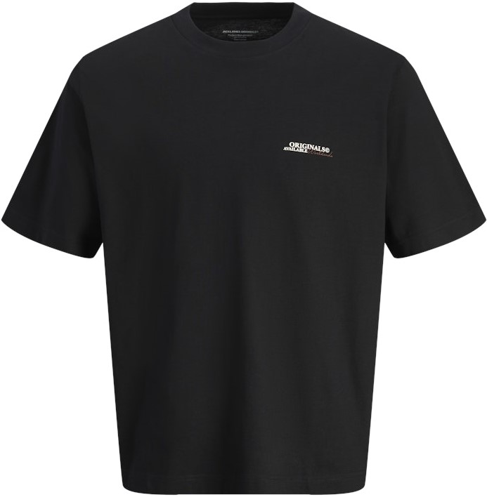 6XL - T-shirt i stora storlekar - Jack & Jones Lington Crew Neck T-Shirt Black