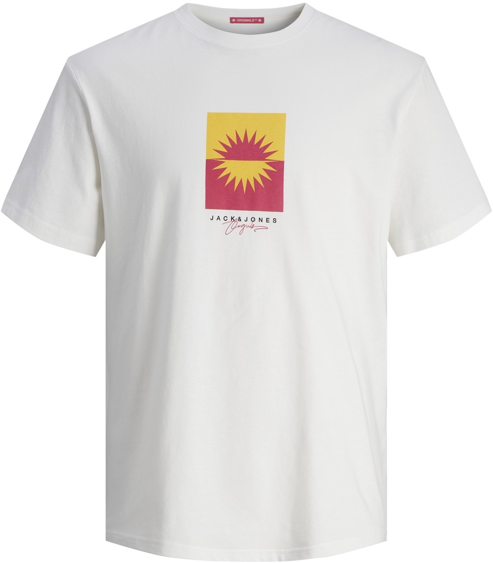 3XL - T-shirt i stora storlekar - Jack & Jones JORMARBELLA BRANDING TEE SS Bright White