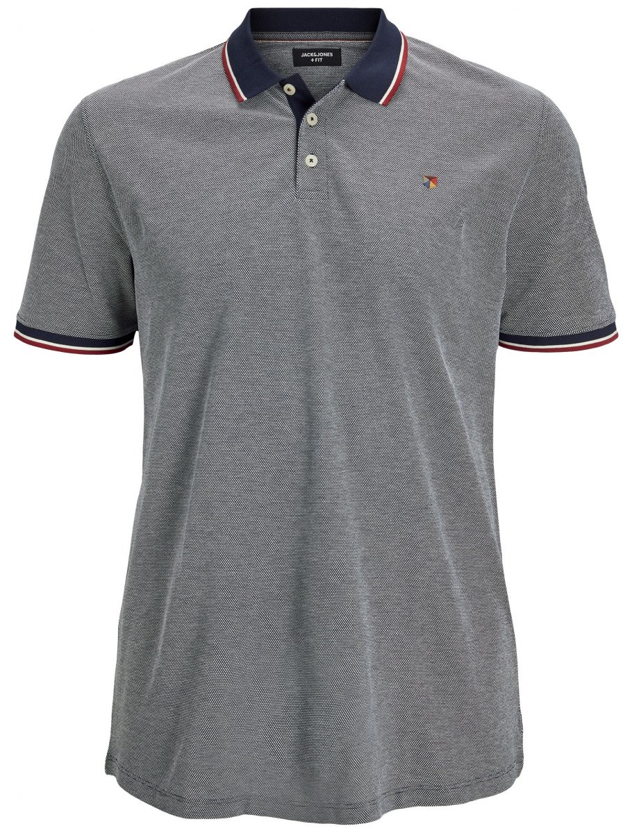 6XL - Piké i stora storlekar - Jack & Jones JPRBLUWIN Polo Mood Indigo