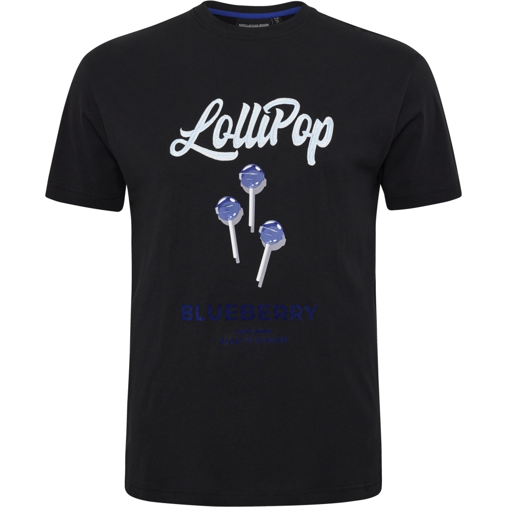 5XL - T-shirt i stora storlekar - North Latitude T-Shirt Lollipop Black