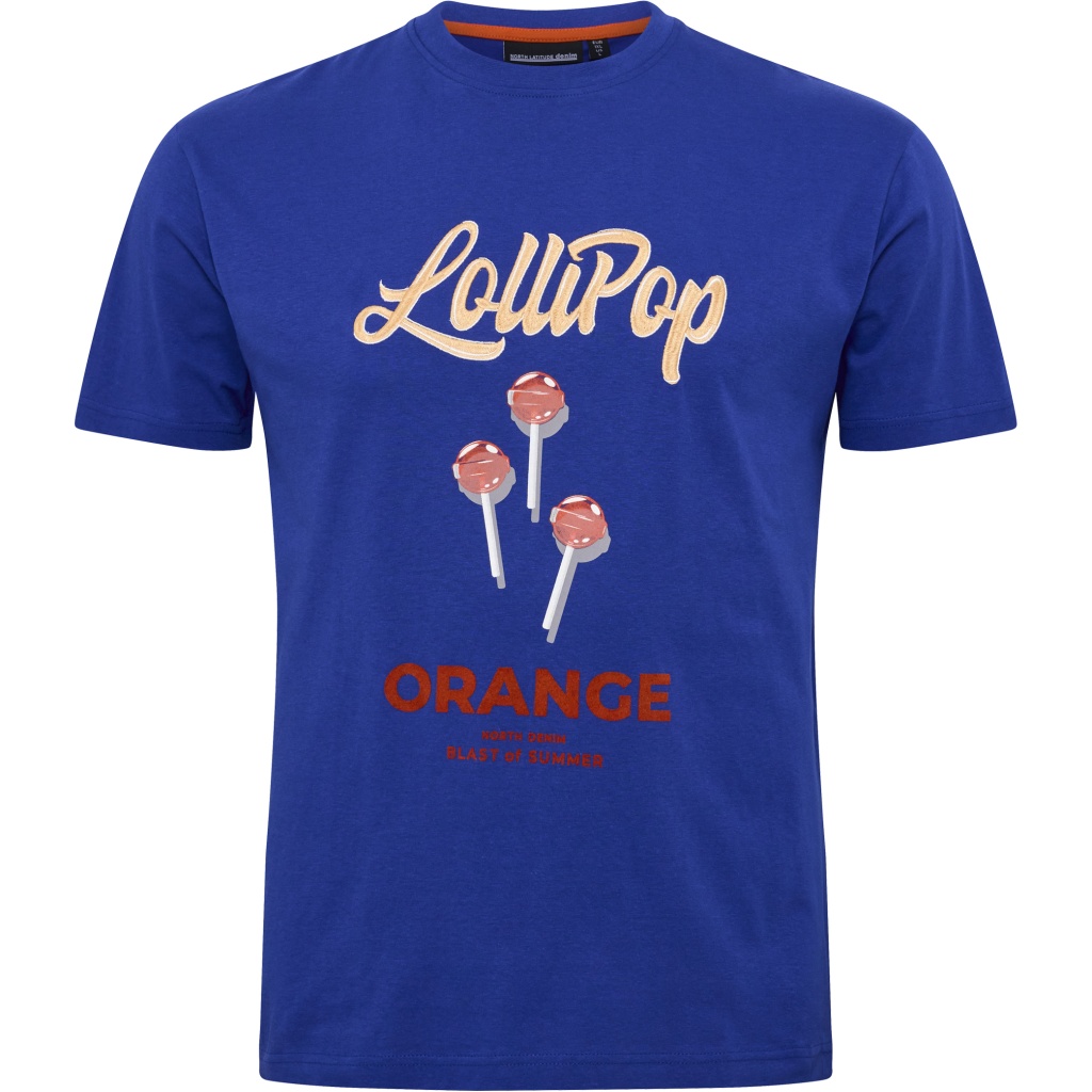 6XL - T-shirt i stora storlekar - North Latitude T-Shirt Lollipop Blue