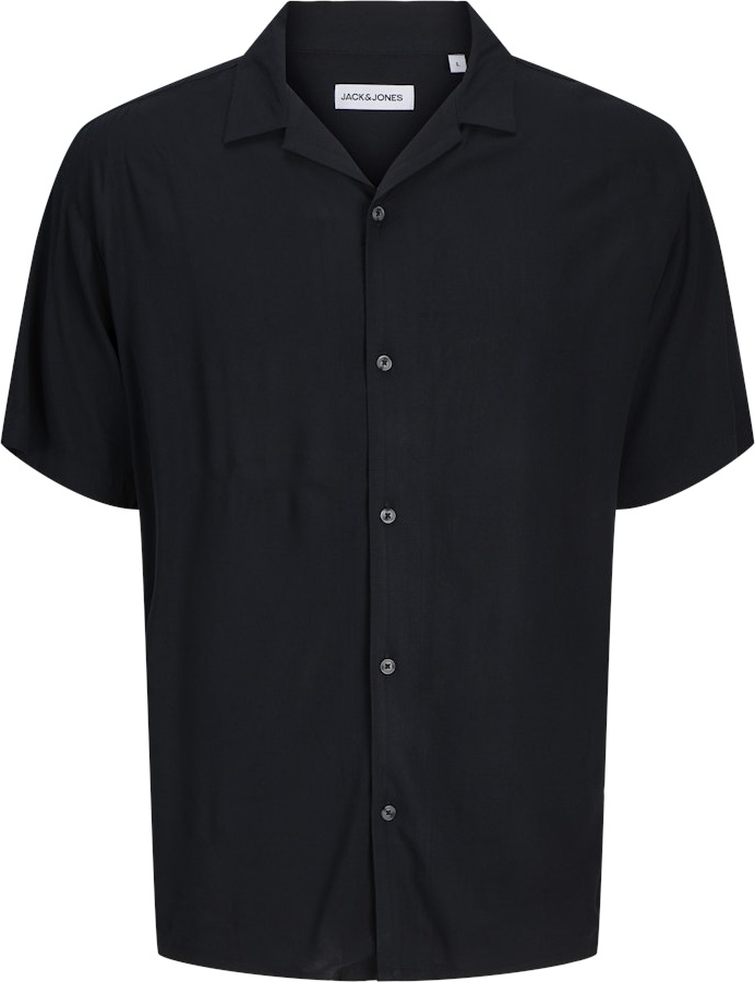 6XL - Skjorta i stora storlekar - Jack & Jones Jeff Resort Shirt Black