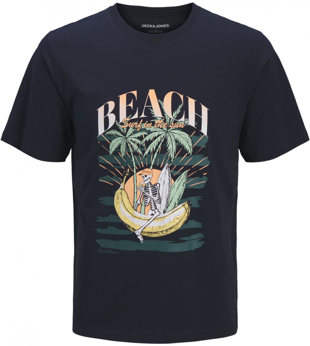3XL - T-shirt i stora storlekar - Jack & Jones King Crew Neck T-Shirt Navy