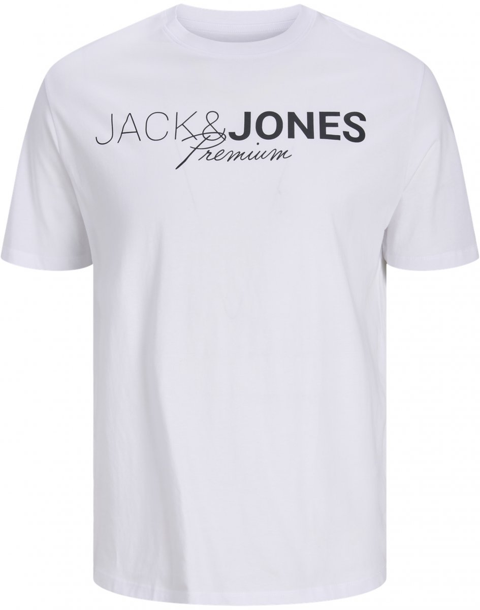 3XL - T-shirt i stora storlekar - Jack & Jones Blaneo Short Sleeve T-Shirt White