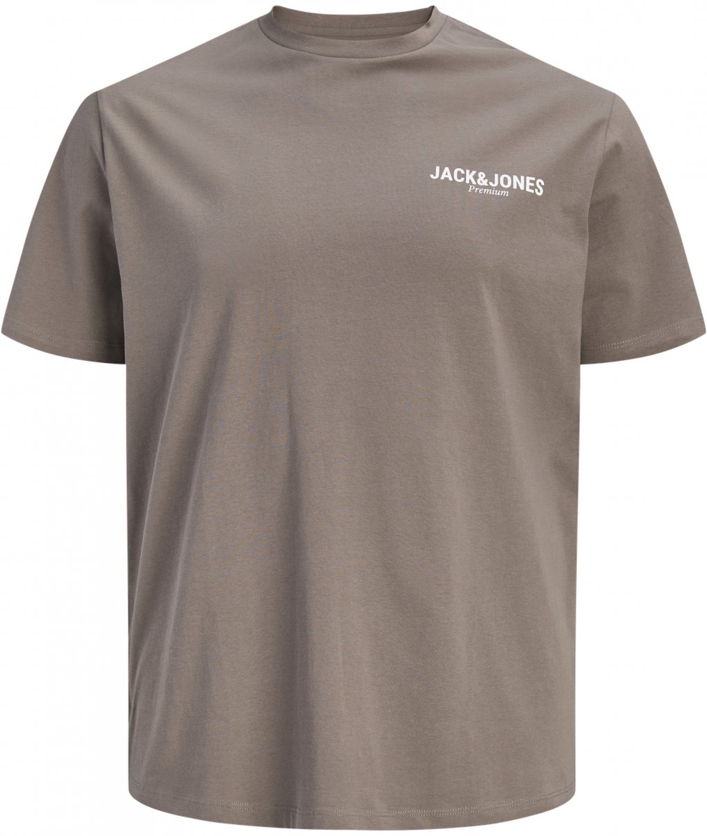 8XL - T-shirt i stora storlekar - Jack & Jones Oscar T-Shirt Grey