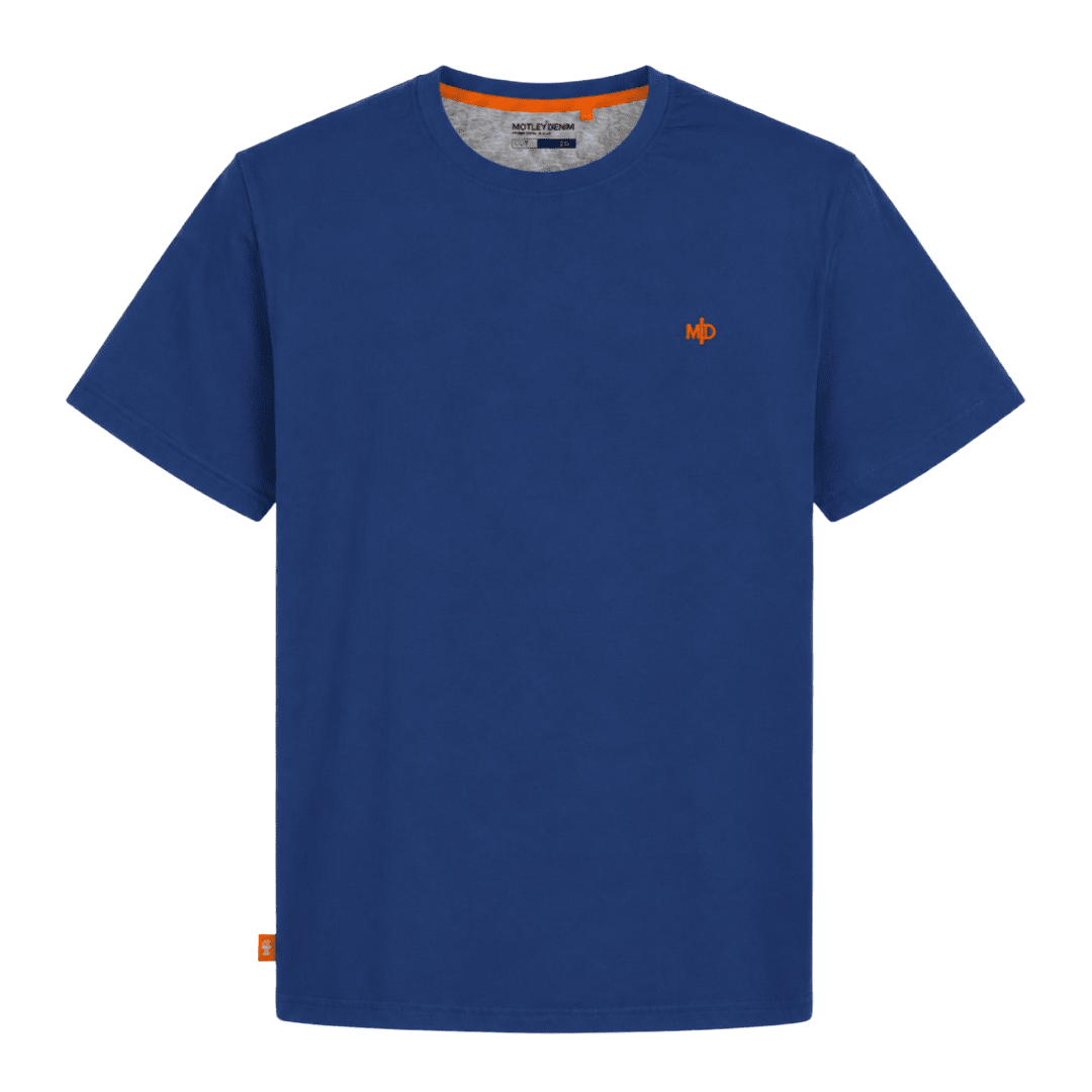8XL - T-shirt i stora storlekar - Motley Denim Stockholm T-shirt Royal Blue