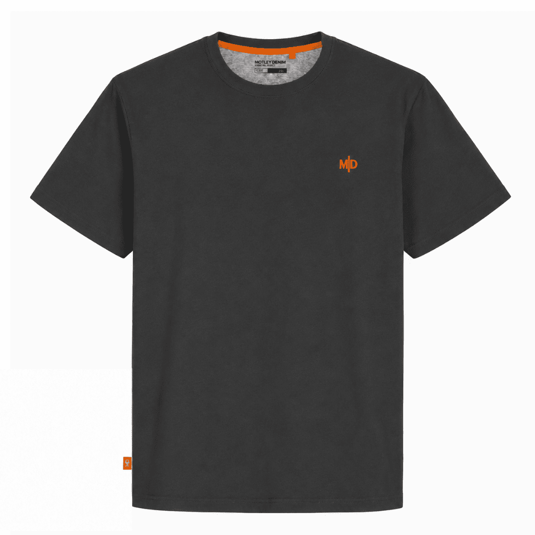 8XL - T-shirt i stora storlekar - Motley Denim Stockholm T-shirt Charcoal